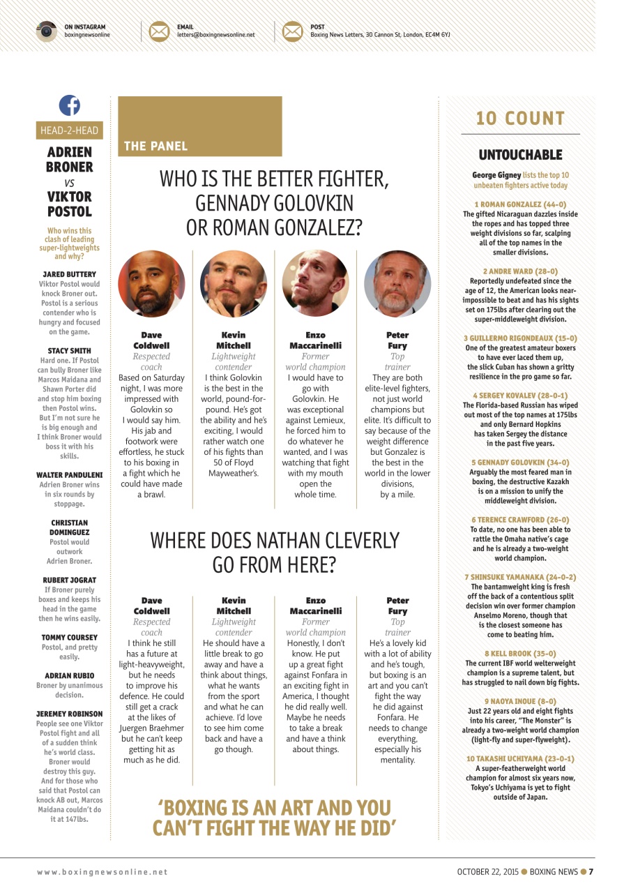 Boxing News Preview Pages