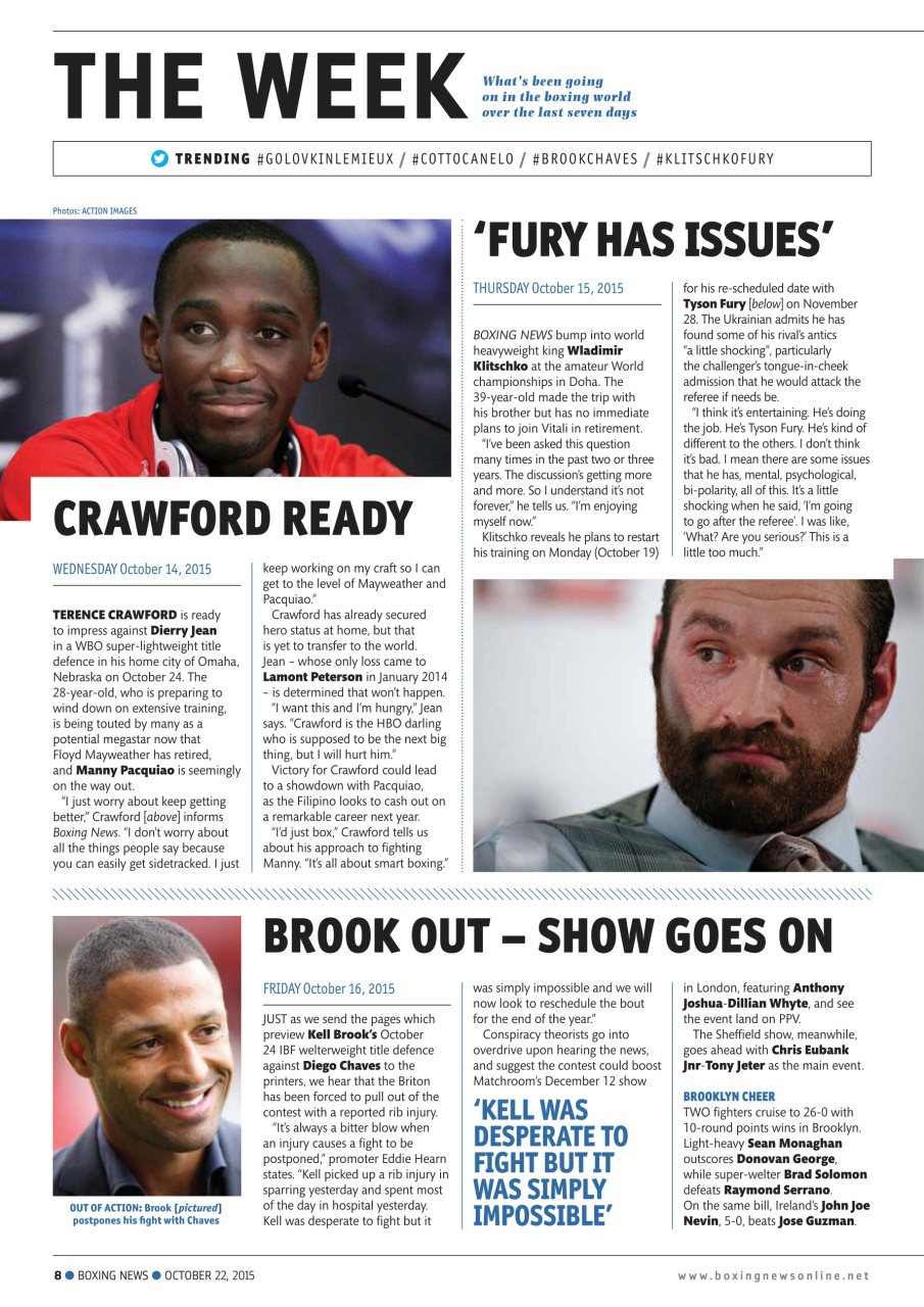Boxing News Preview Pages