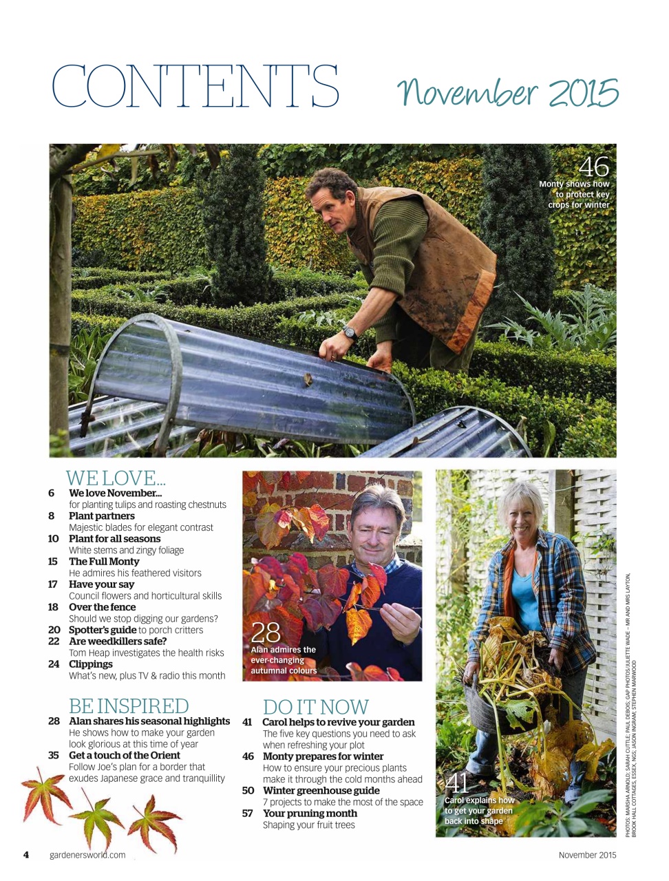 BBC Gardeners’ World Magazine Preview Pages