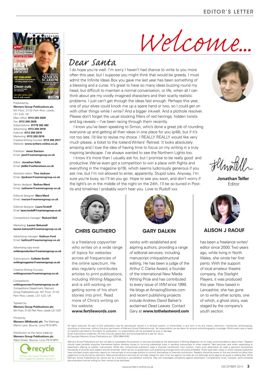 Writing Magazine Preview Pages