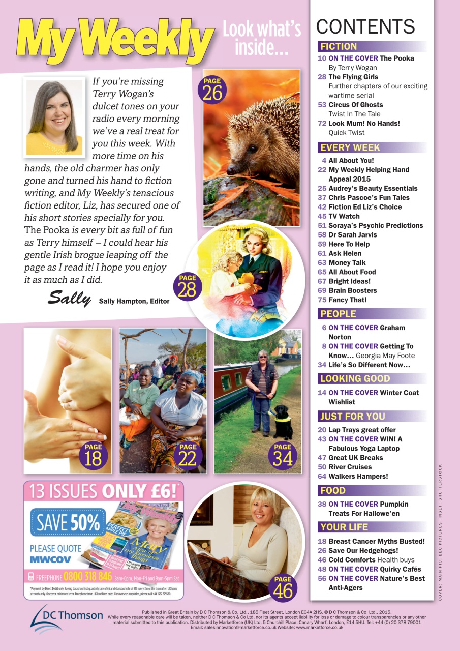 My Weekly Preview Pages