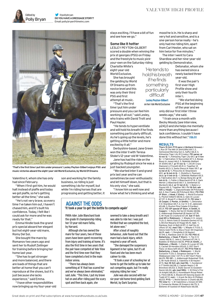 Horse & Hound Preview Pages
