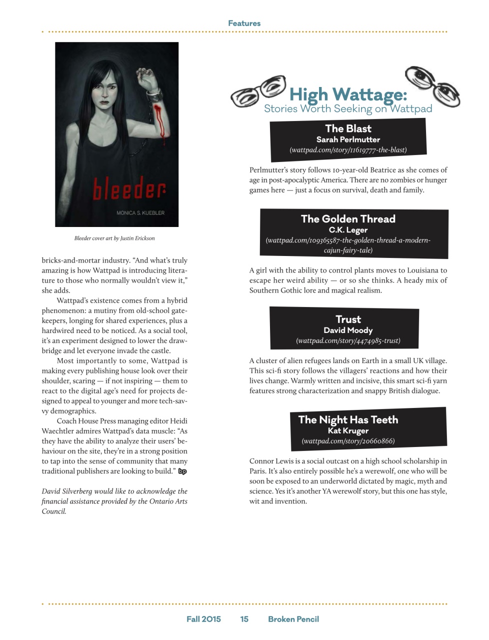 Broken Pencil Preview Pages