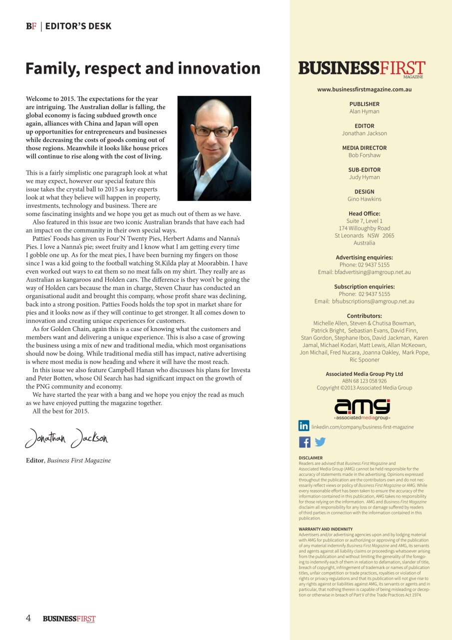 Business First Magazine Preview Pages