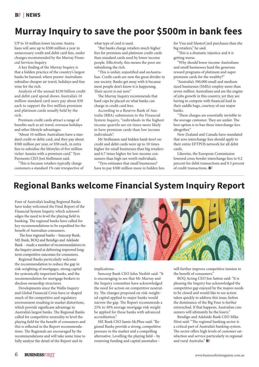 Business First Magazine Preview Pages