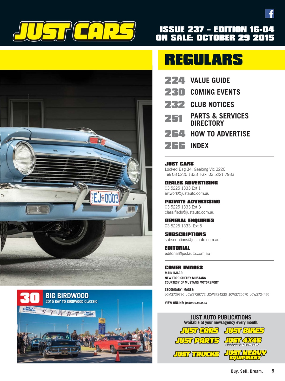 JUST CARS Preview Pages