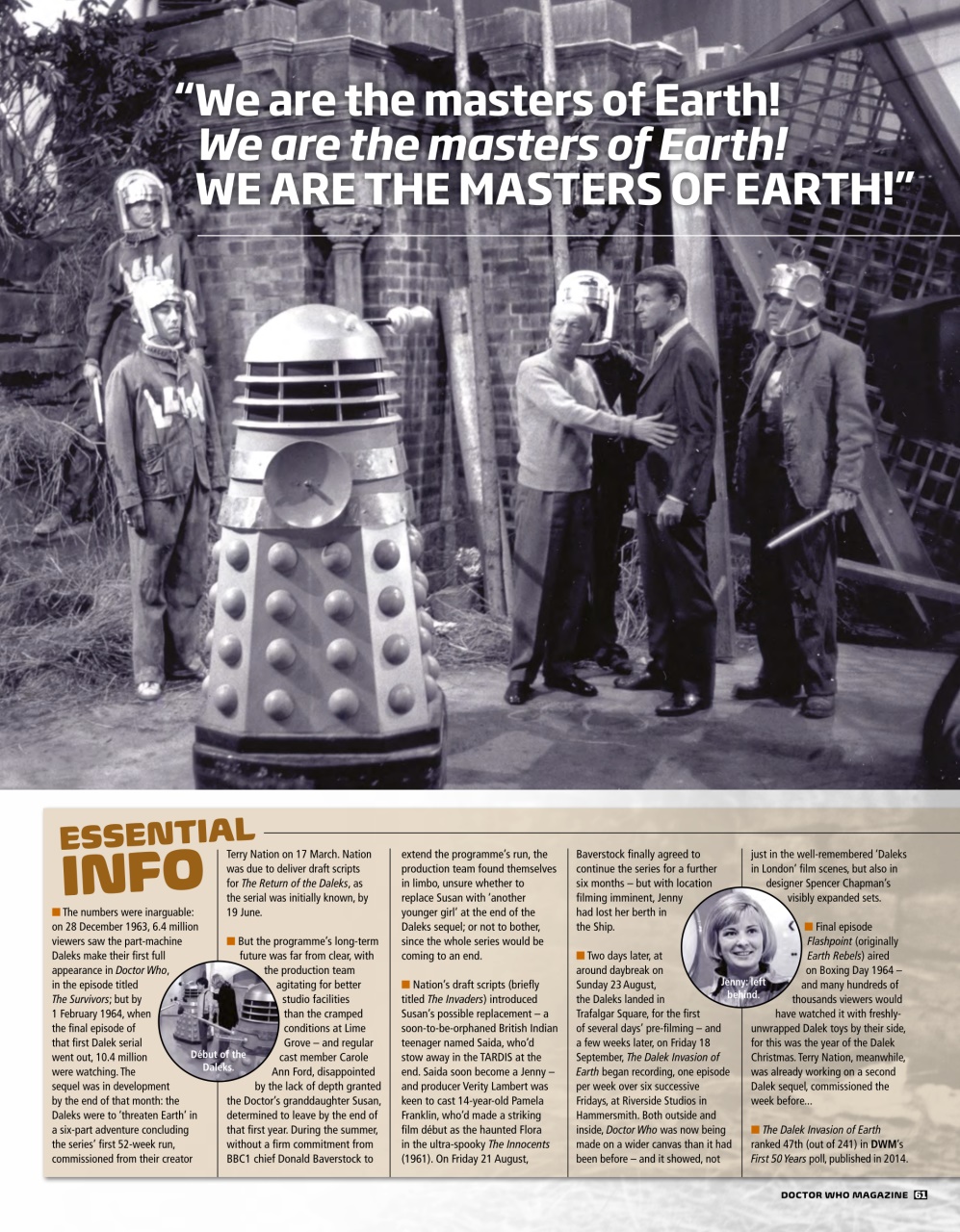 Doctor Who Magazine Preview Pages