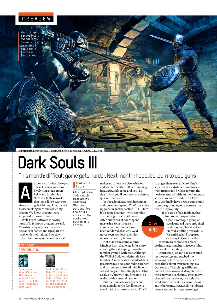 Official Xbox Magazine (UK Edition) Preview Pages