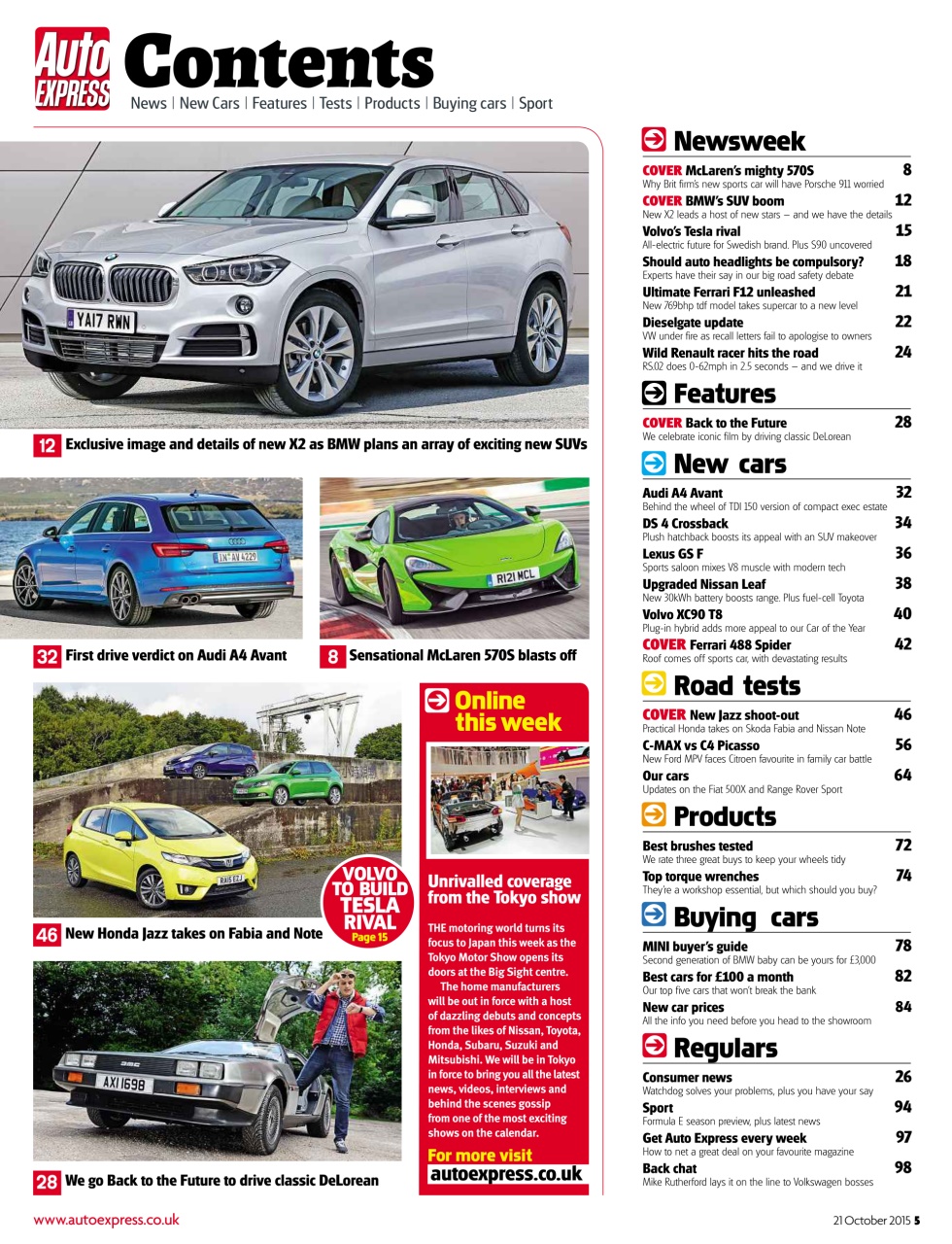 Auto Express Preview Pages