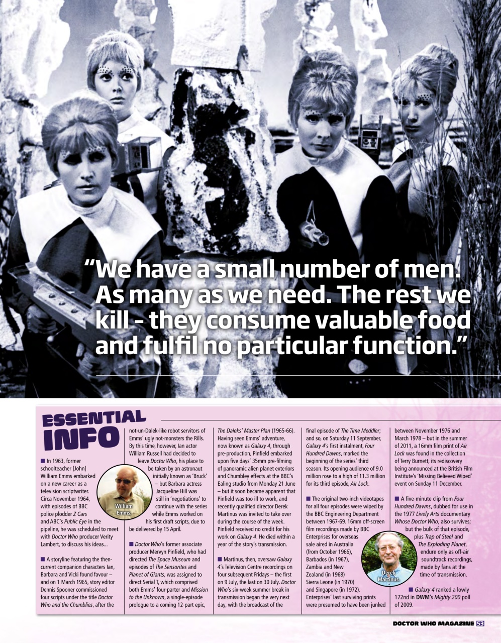 Doctor Who Magazine Preview Pages