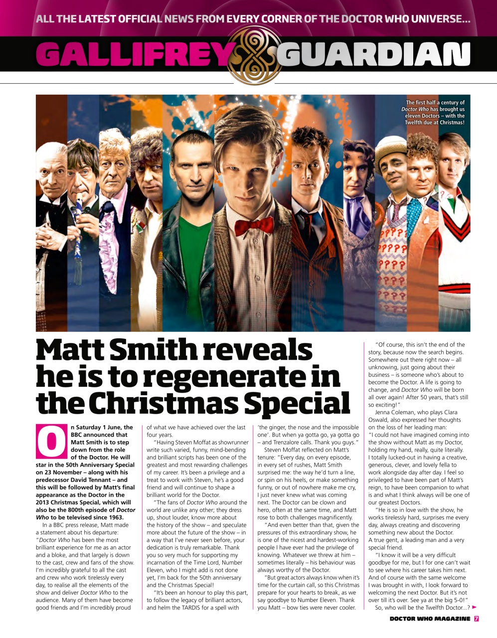 Doctor Who Magazine Preview Pages
