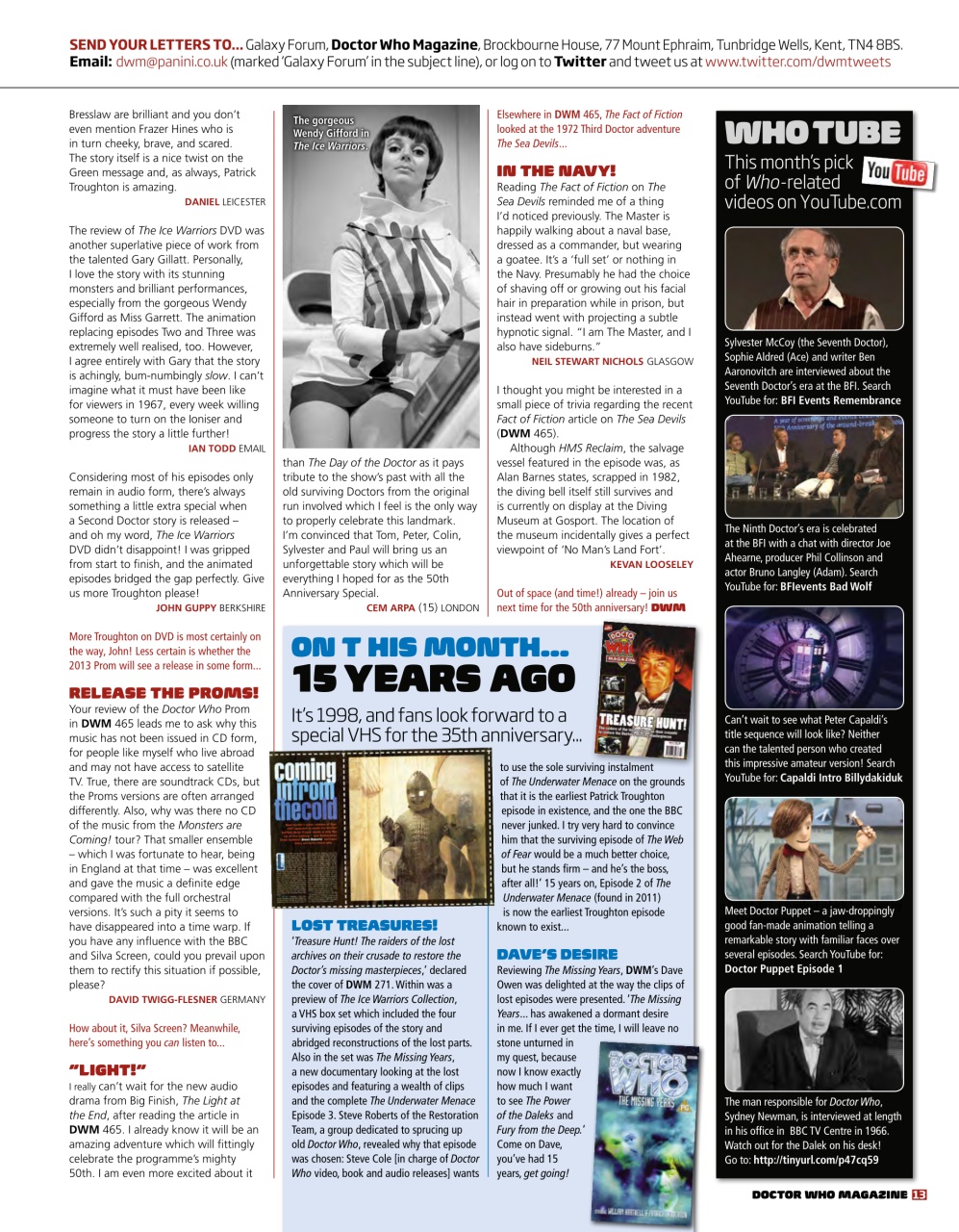 Doctor Who Magazine Preview Pages