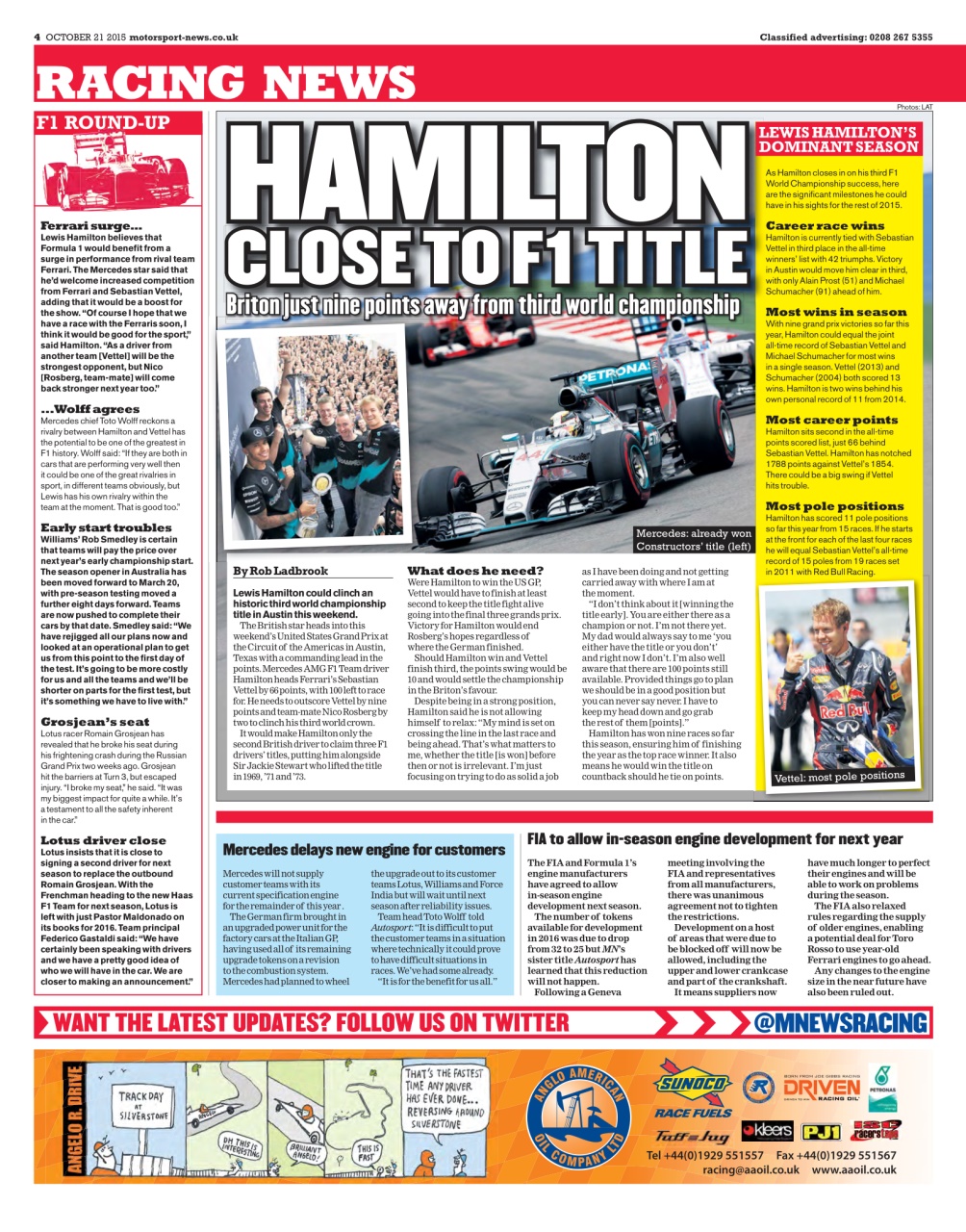 Motorsport News Preview Pages