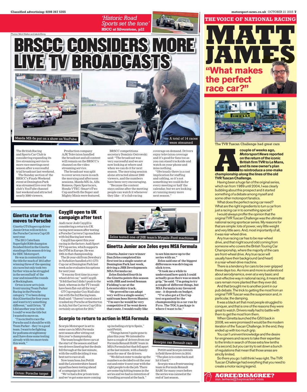 Motorsport News Preview Pages