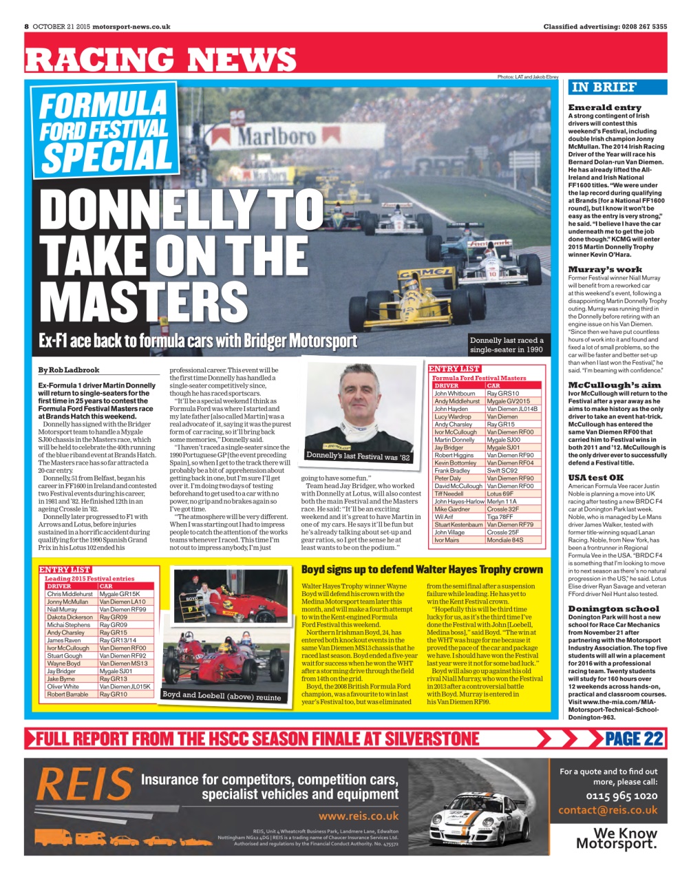 Motorsport News Preview Pages
