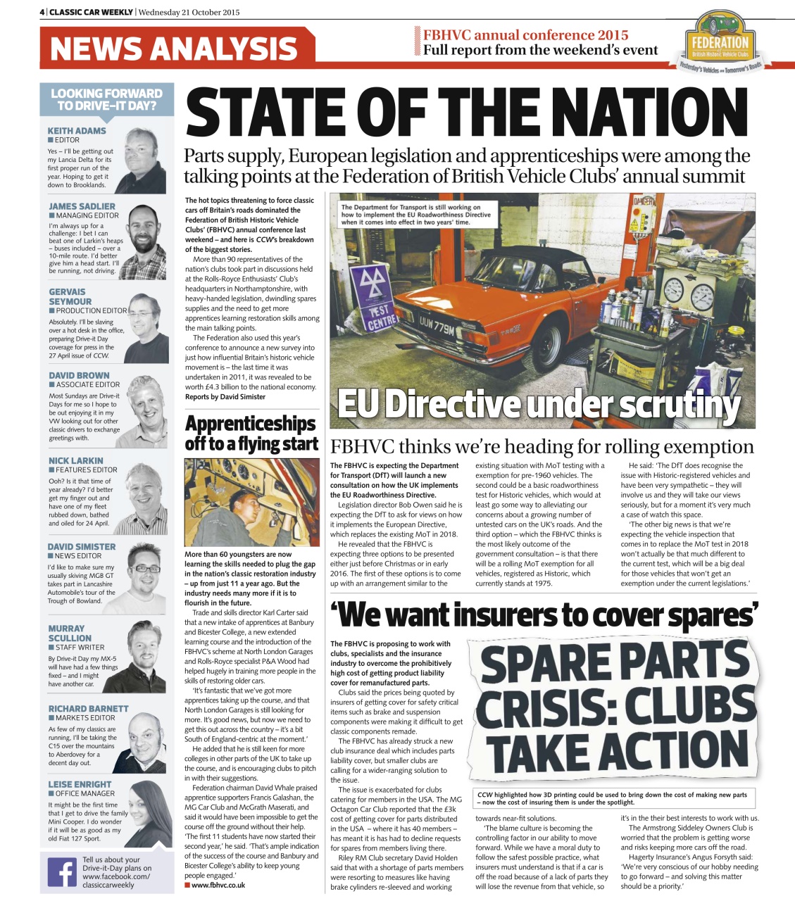 Classic Car Weekly Preview Pages