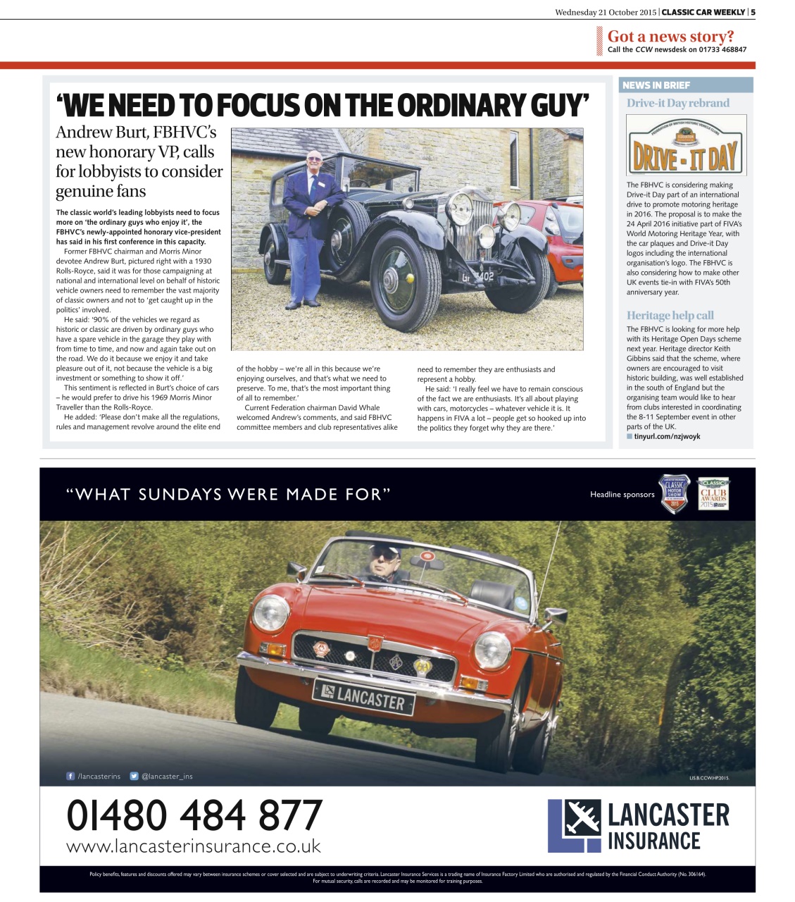 Classic Car Weekly Preview Pages
