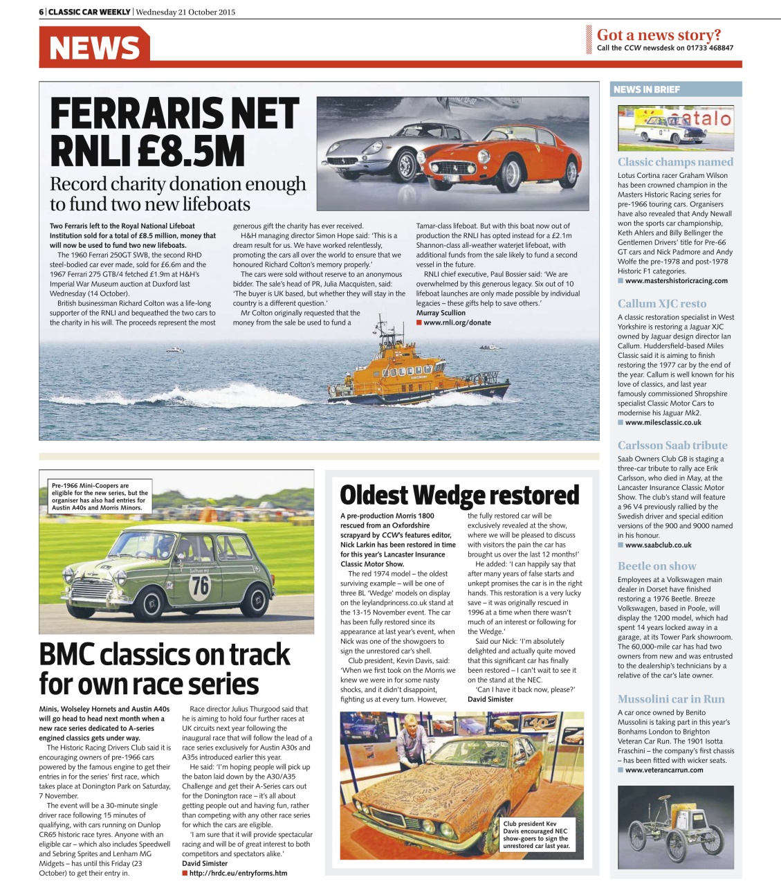 Classic Car Weekly Preview Pages