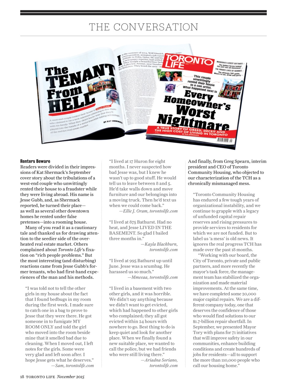 Toronto Life Preview Pages