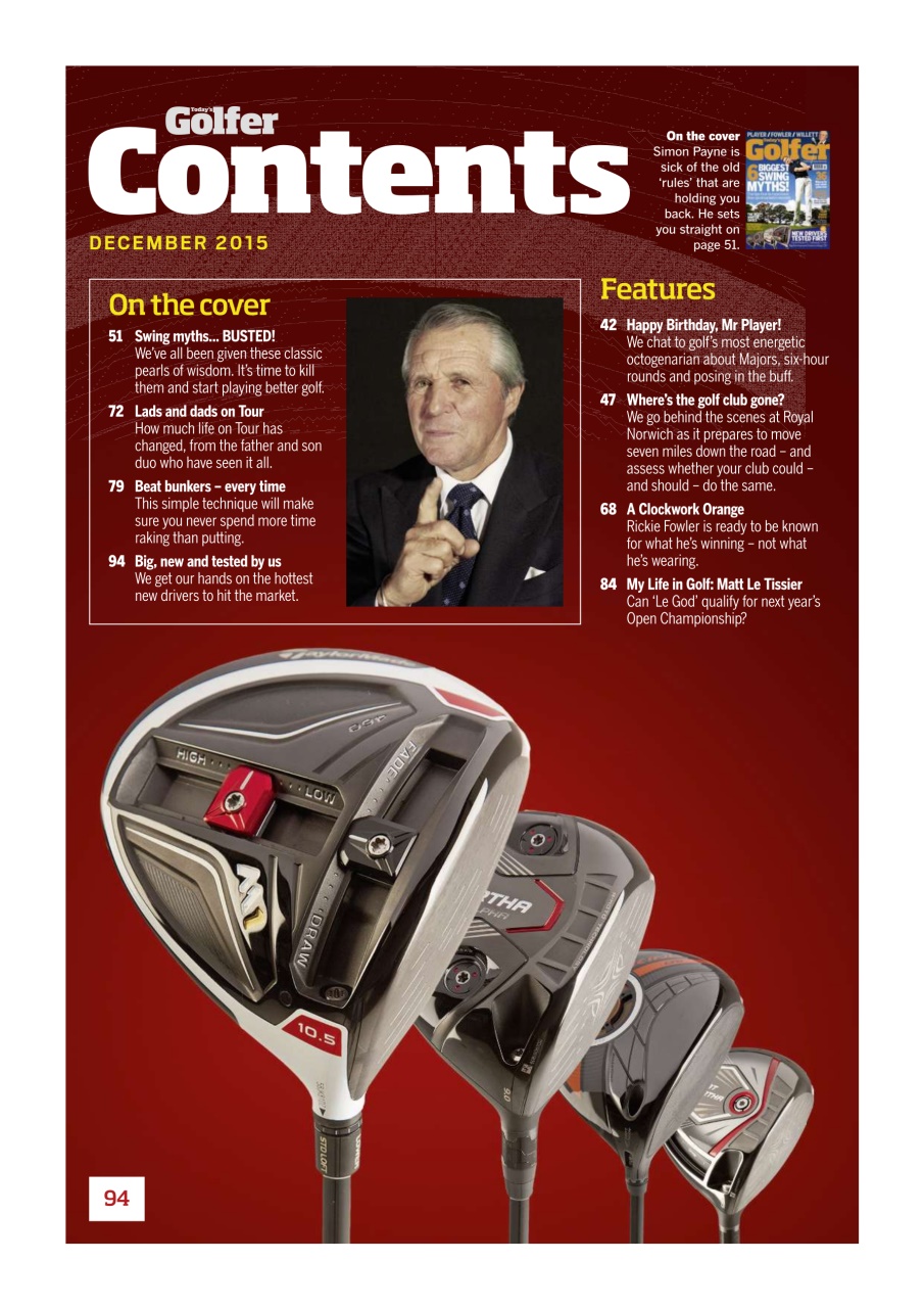 Today's Golfer Preview Pages