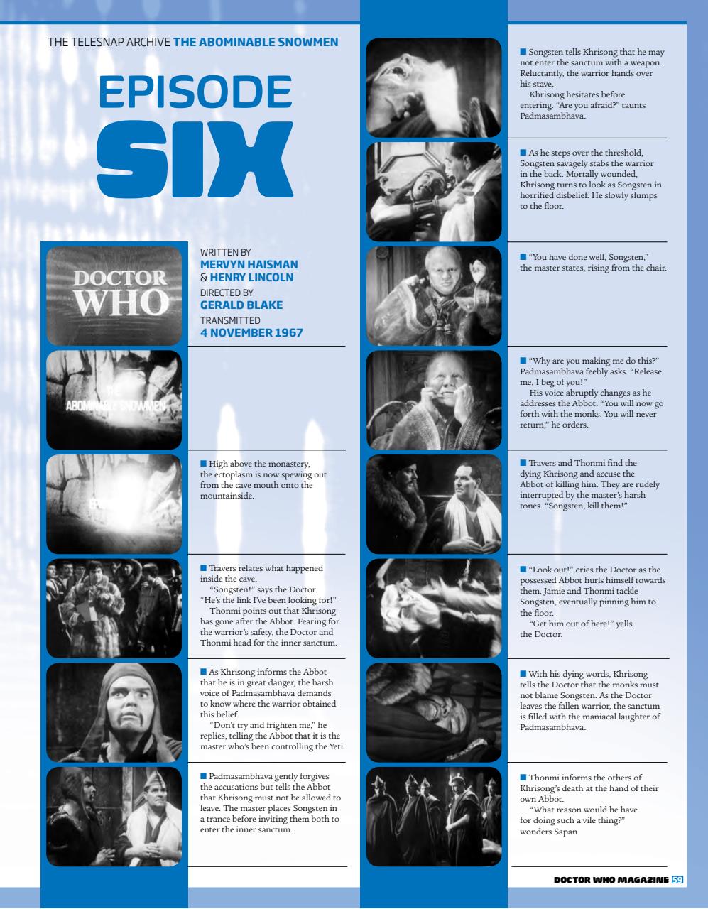 Doctor Who Magazine Preview Pages