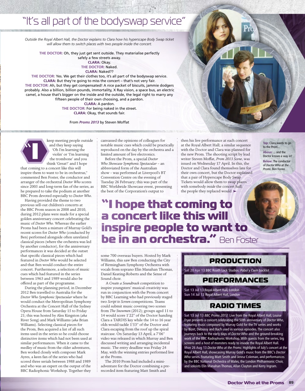 Doctor Who Magazine Preview Pages