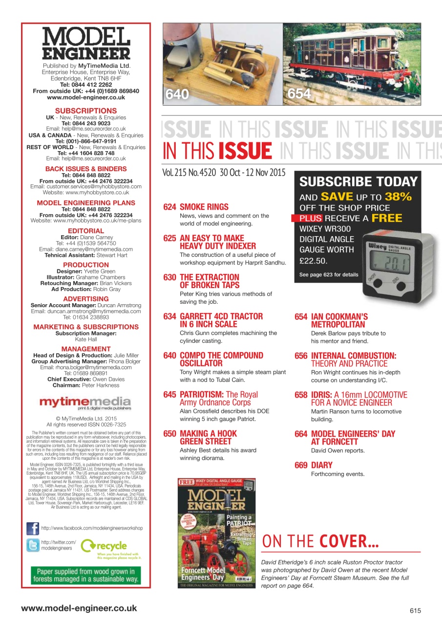 Model Engineer Preview Pages