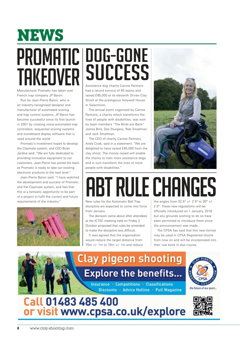 Clay Shooting Preview Pages