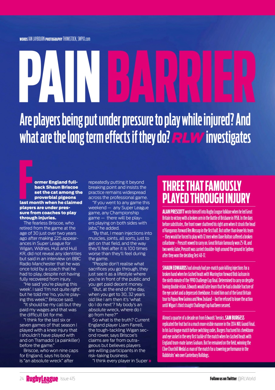 Rugby League World Preview Pages