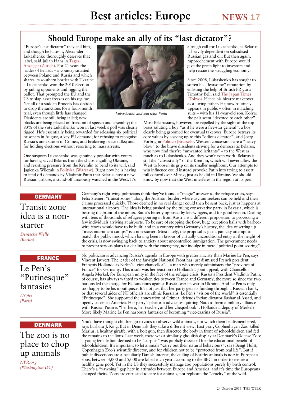 The Week Preview Pages