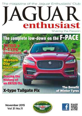 Jaguar Enthusiast issue Vol. 31 No. 11 The complete low-down on the F-Pace