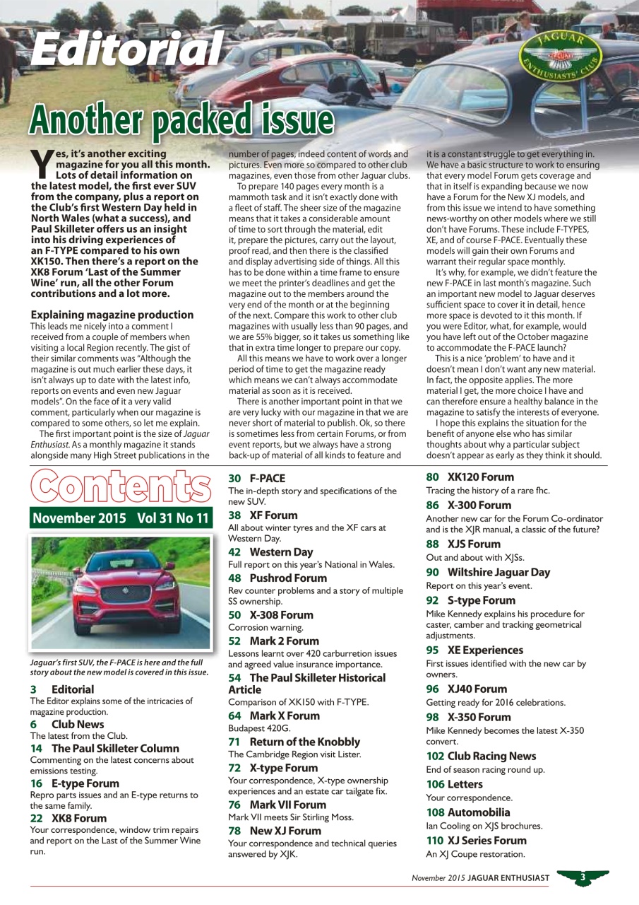 Jaguar Enthusiast Preview Pages