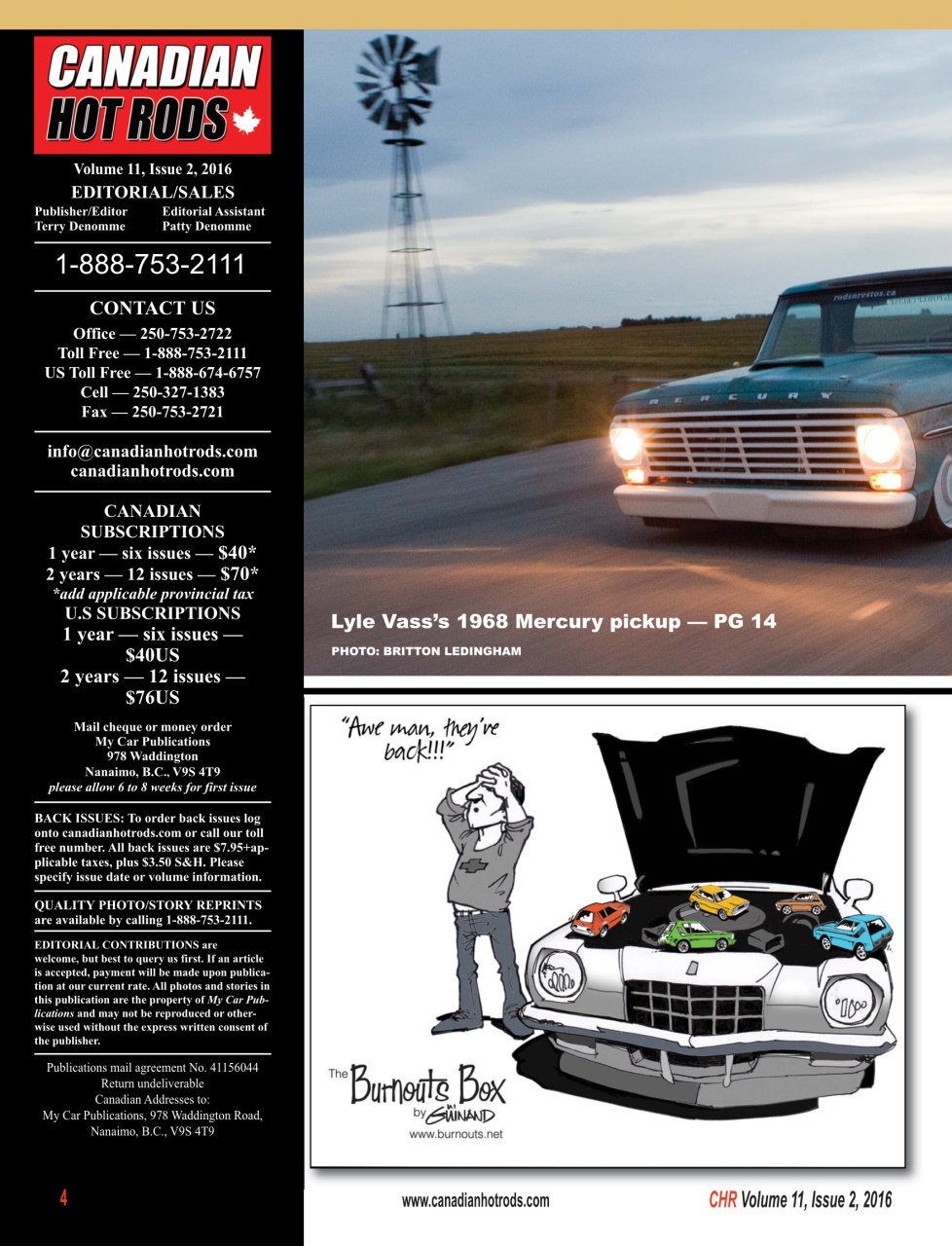 Canadian Hot Rods Preview Pages