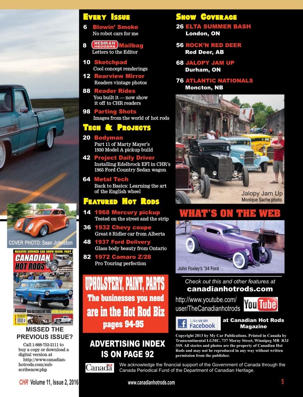 Canadian Hot Rods Preview Pages
