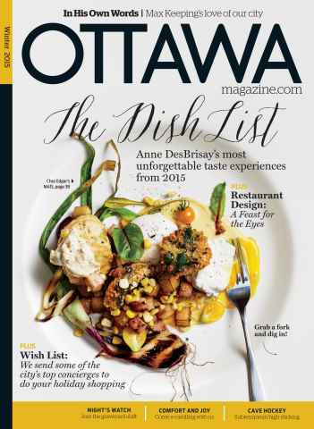 Ottawa Magazine issue Winter 2015