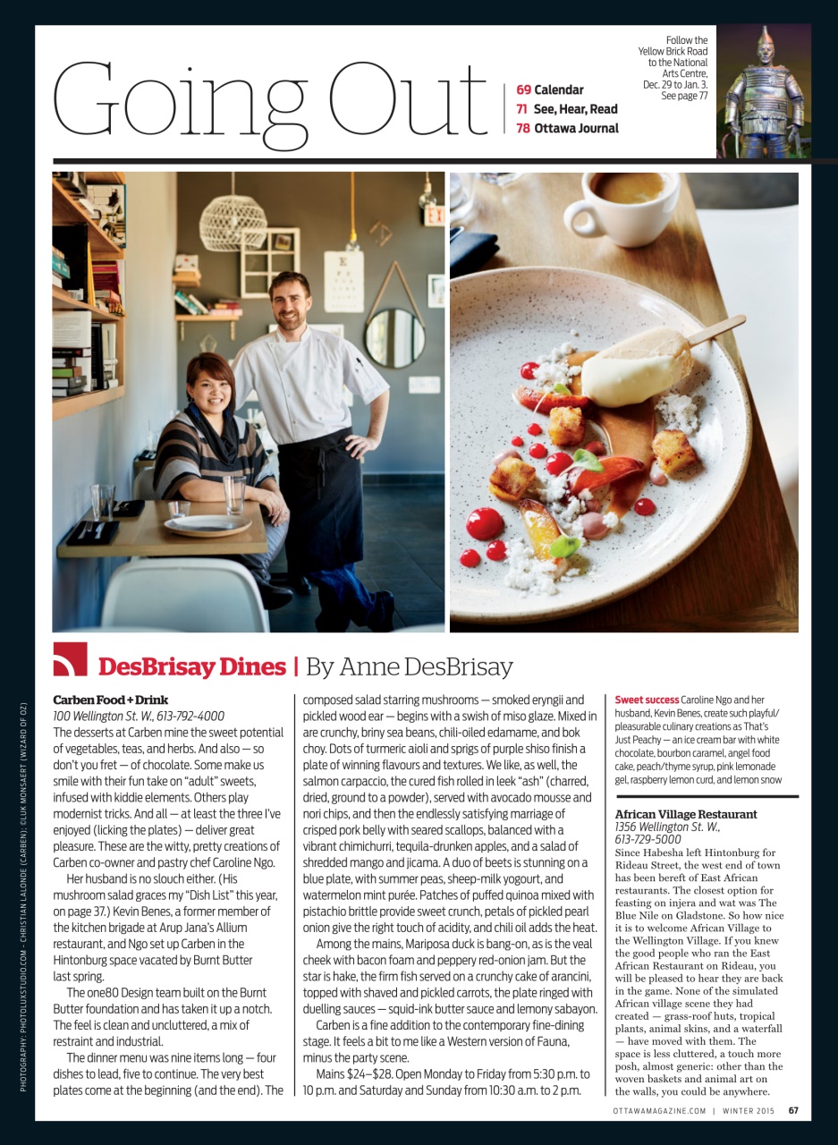 Ottawa Magazine Preview Pages