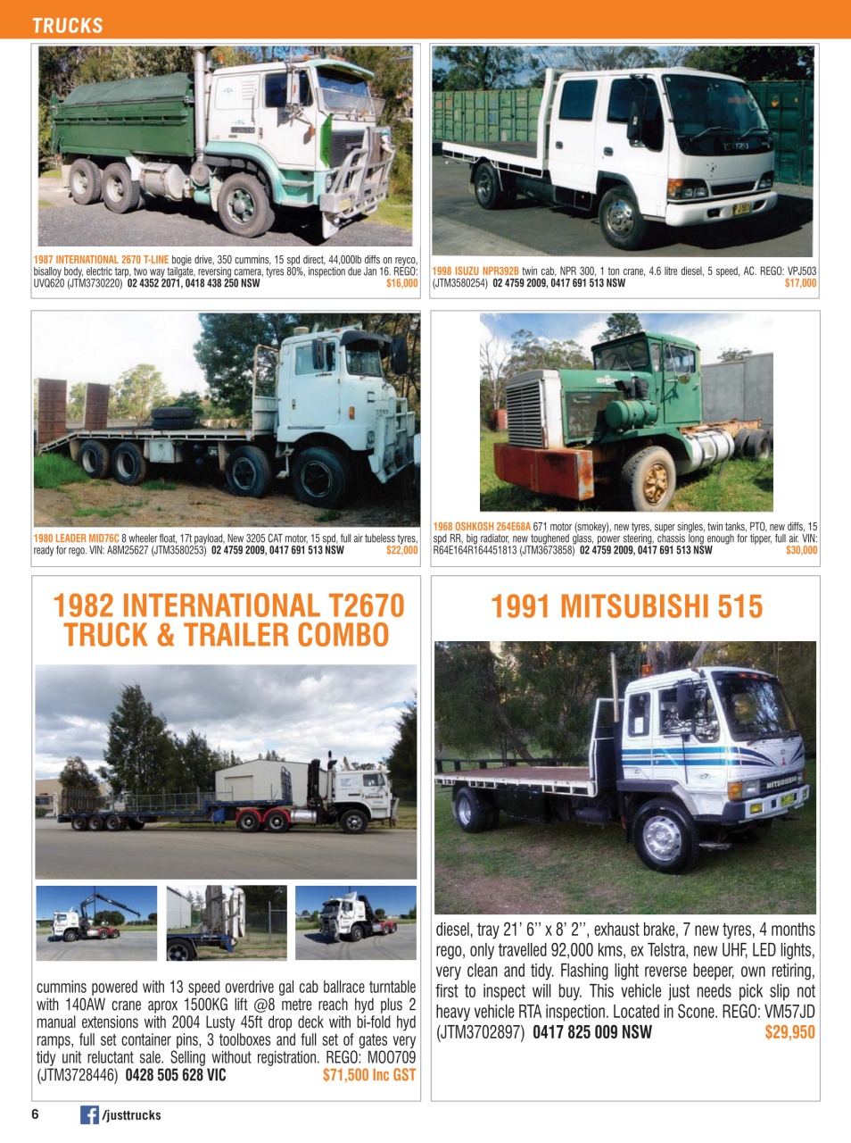 JUST TRUCKS Preview Pages