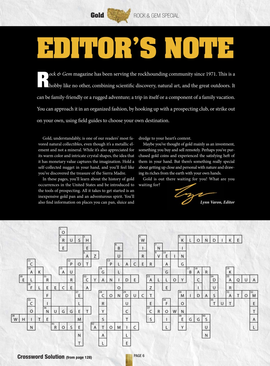 Rock&Gem Magazine Preview Pages