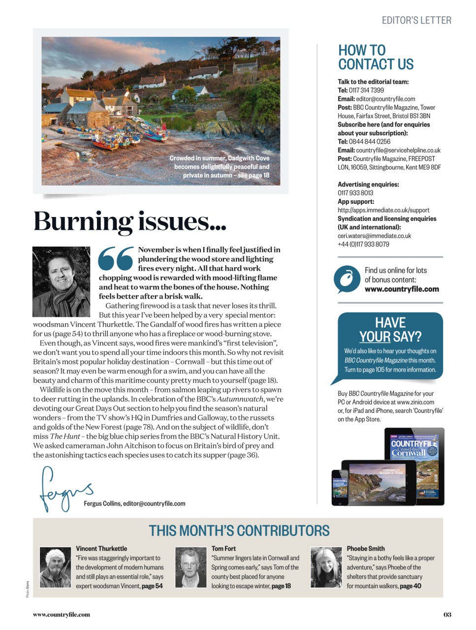 BBC Countryfile Magazine Preview Pages