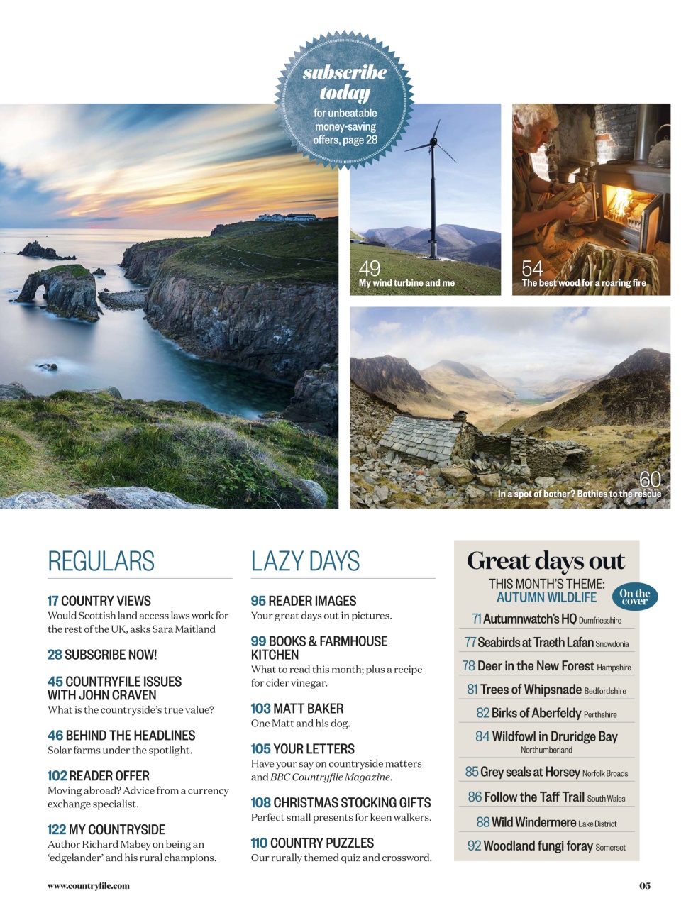 BBC Countryfile Magazine Preview Pages