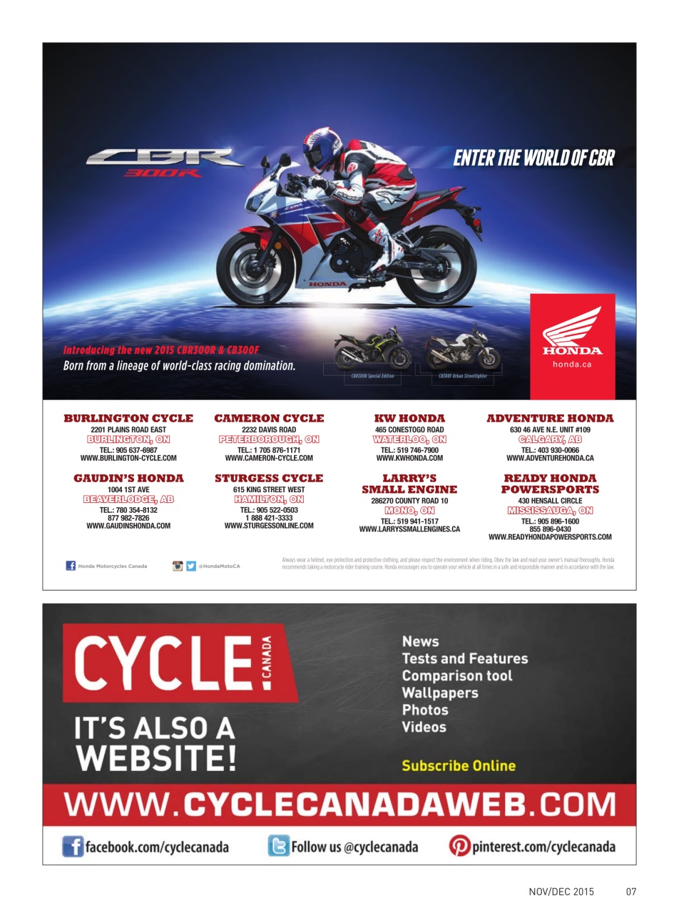 Cycle Canada Preview Pages