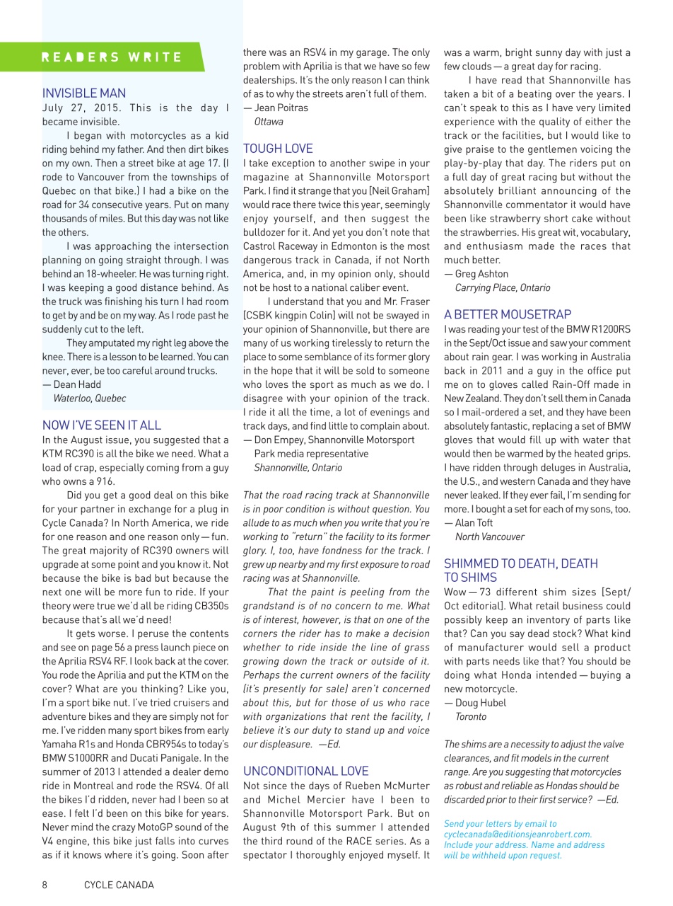 Cycle Canada Preview Pages