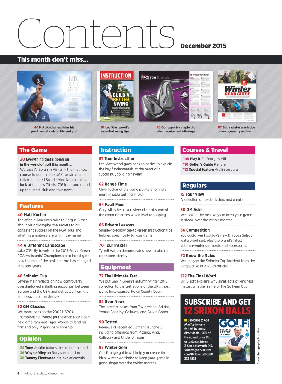 Golf Monthly Preview Pages