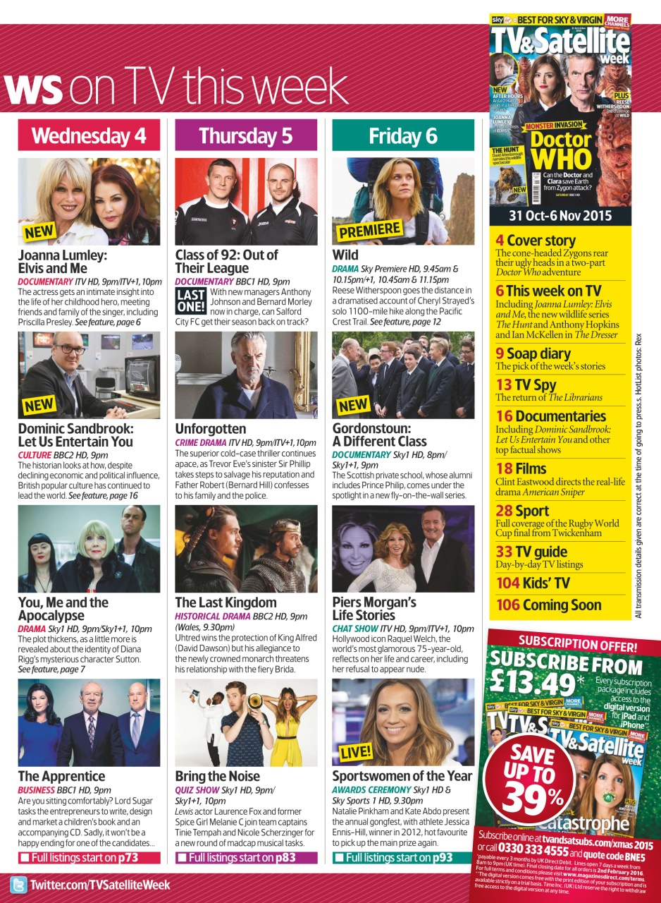 TV & Satellite Week Preview Pages