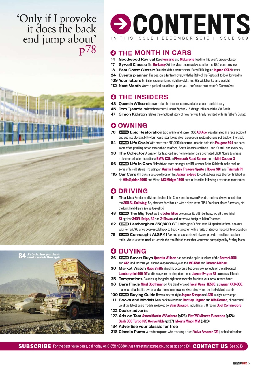 Classic Cars Preview Pages