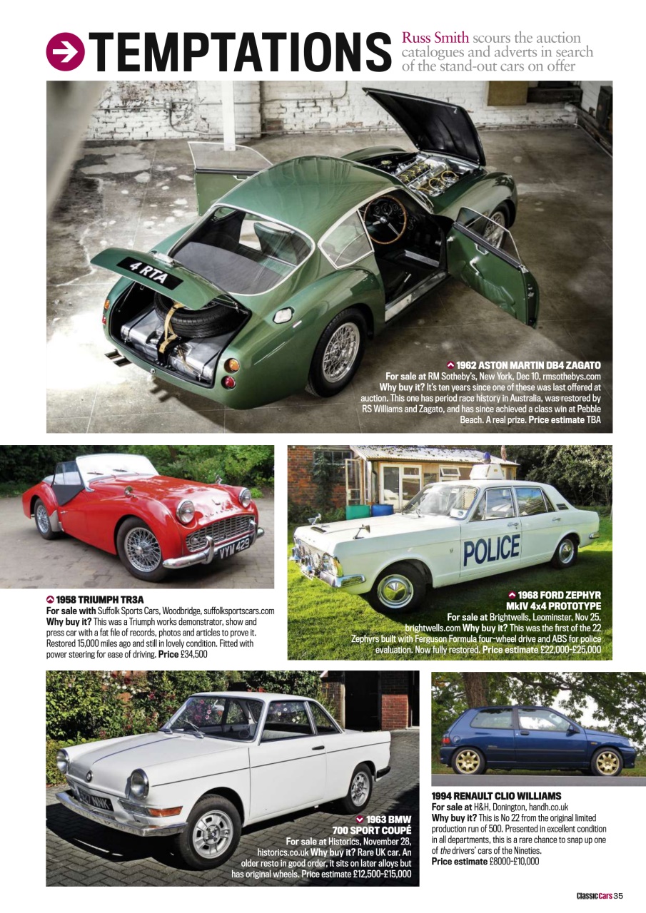 Classic Cars Preview Pages