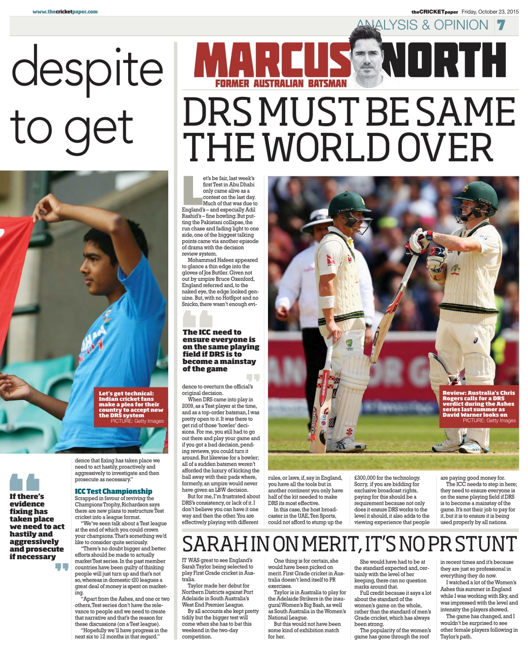 The Cricket Paper Preview Pages