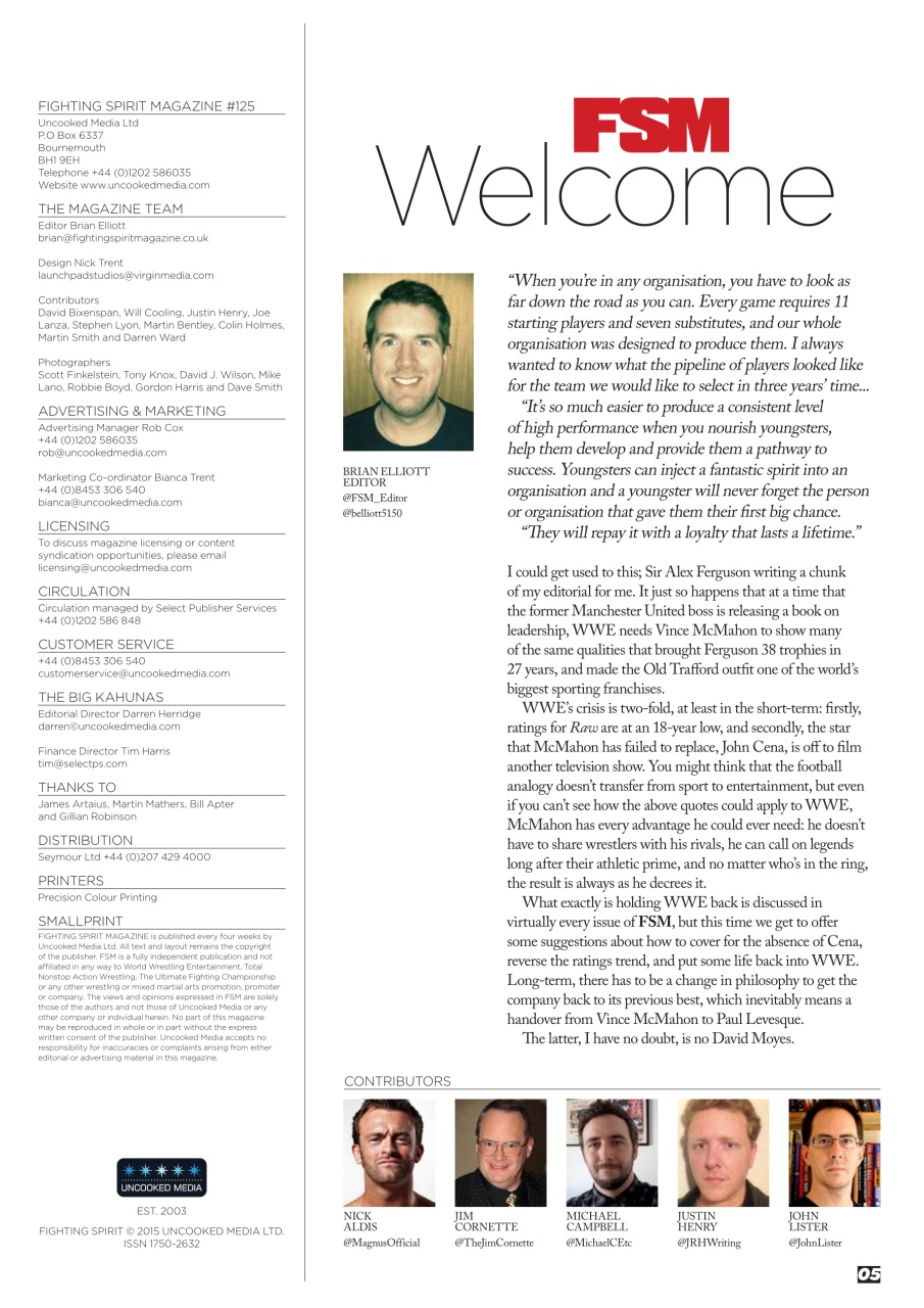 Wrestletalk Magazine Preview Pages