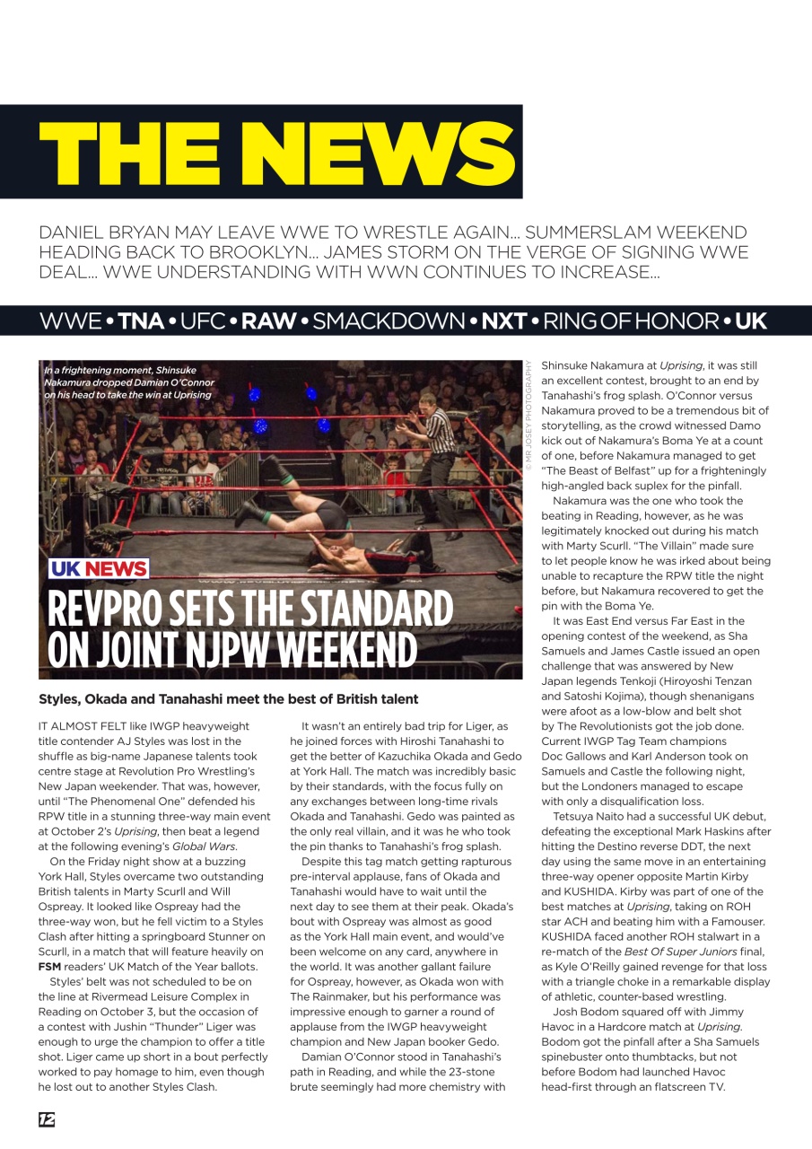 Wrestletalk Magazine Preview Pages