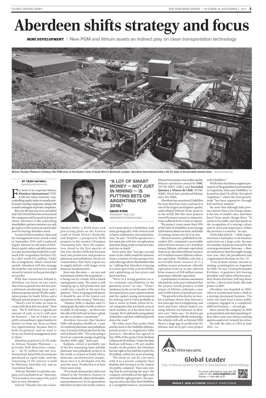 The Northern Miner Preview Pages